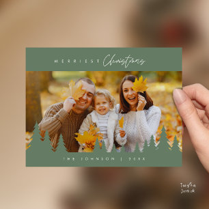 Carte Postale Moderne Minimaliste, Noël le plus joyeux Photo de