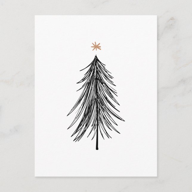Carte Postale Moderne Noël scandinave nordique (Devant)