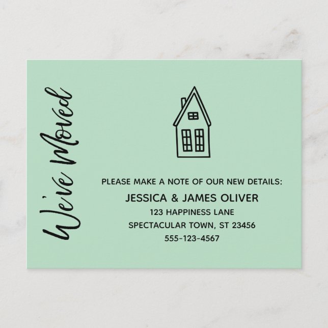 Carte Postale Moderne Nous avons déplacé la petite maison de des (Devant)