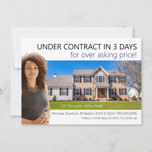Carte postale moderne Professional Realtor Just Li (Devant)