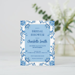 Carte Postale Moderne Simple Chinoiserie antique douche nuptiale