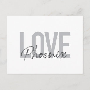 Carte Postale Moderne, simple, cool, design urbain Aimer Phoenix