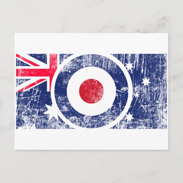 Carte Postale Modes de cible MOD Australie Roundel Scooter cible (Devant)