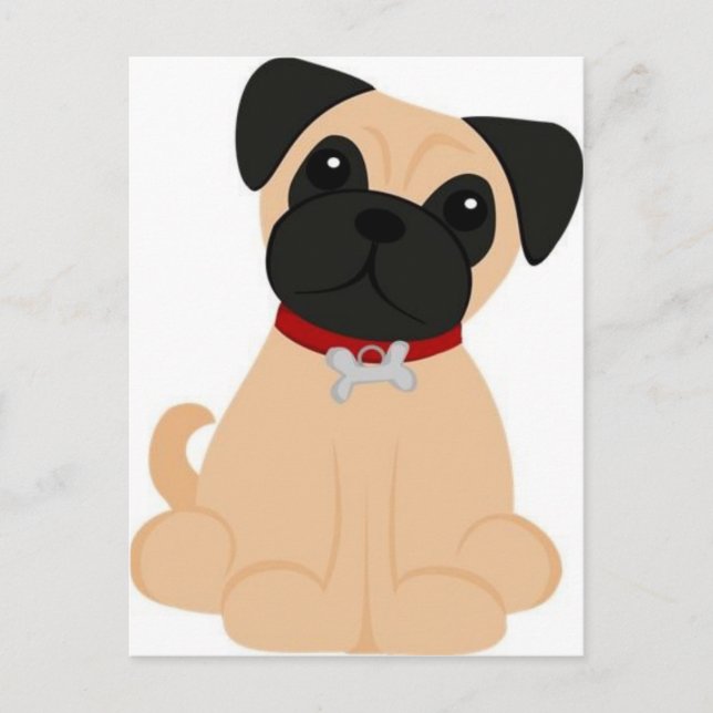 Carte Postale Modes Peticular - Pug (Devant)