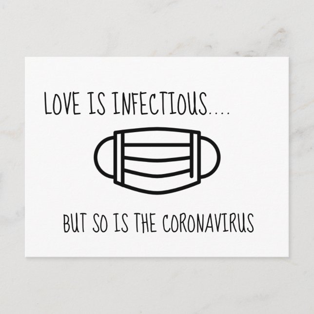 Carte Postale Modification des plans reportés ou annulés mariage (Devant)