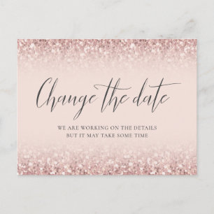 Carte Postale Modifier Le Bat mitzvah De Parties scintillant Ros