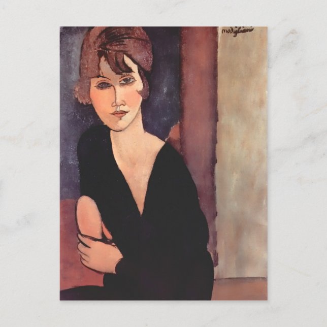 Carte Postale Modigliani Portrait de Madame Reynouard (Devant)