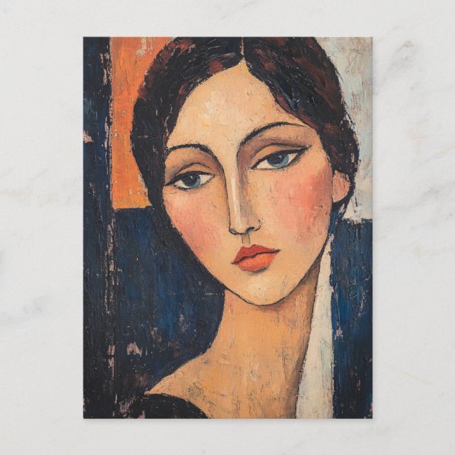 Carte postale Modigliani Vintage Art (Devant)