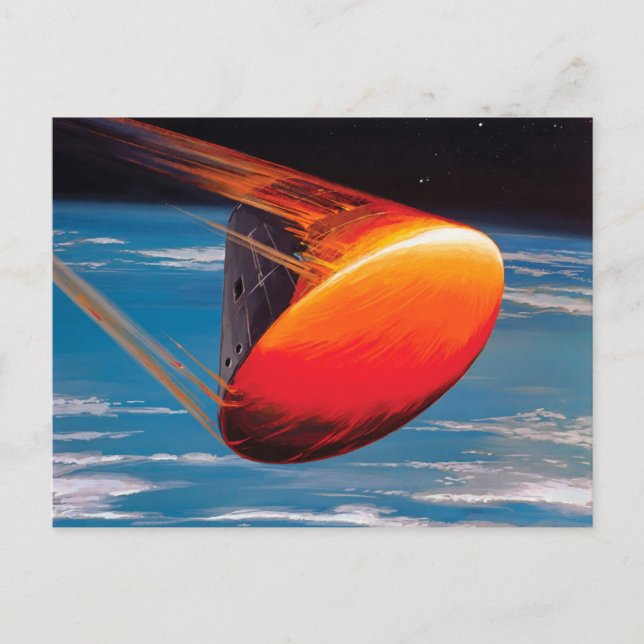 Carte Postale Module de commande de la capsule spatiale Apollo d (Devant)