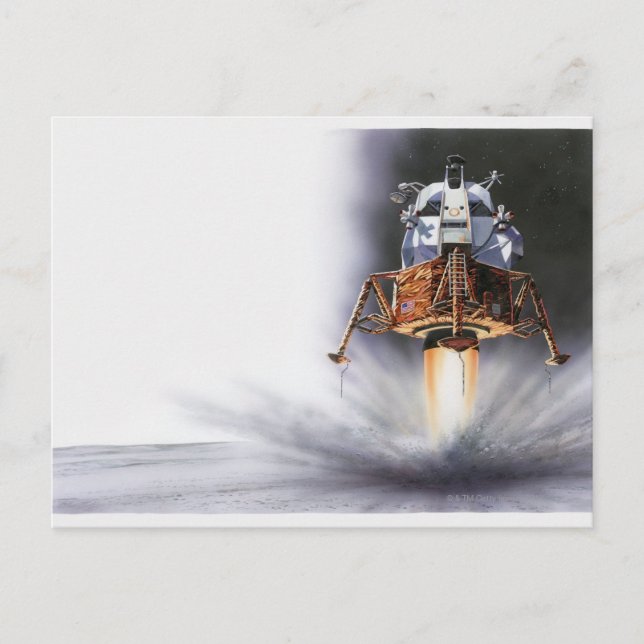 Carte Postale Module lunaire Apollo Eagle (Devant)