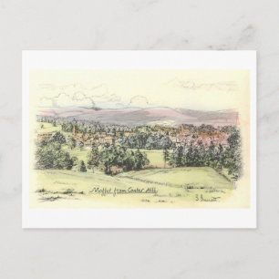 Carte Postale Moffat vintage de Coates Hill, Écosse,
