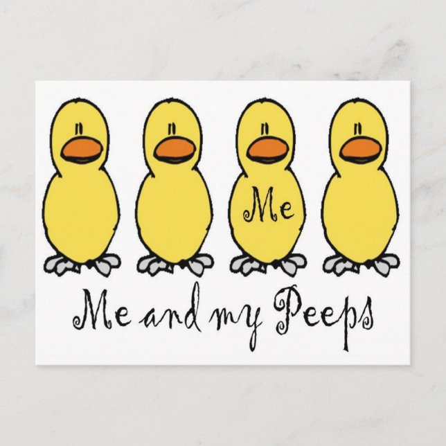 Carte Postale Moi et mes amis (Devant)