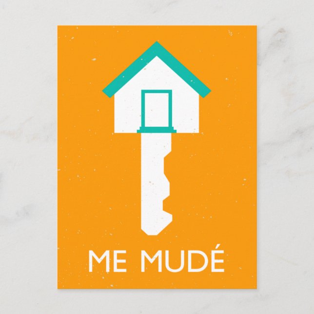 Carte Postale moi mude llave de casa (Devant)