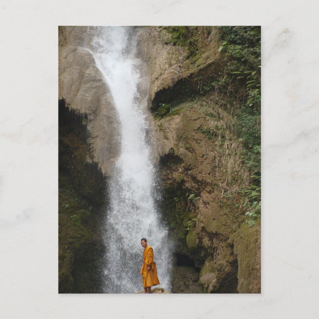 Carte Postale Moine de cascade Kuang Sii (Devant)