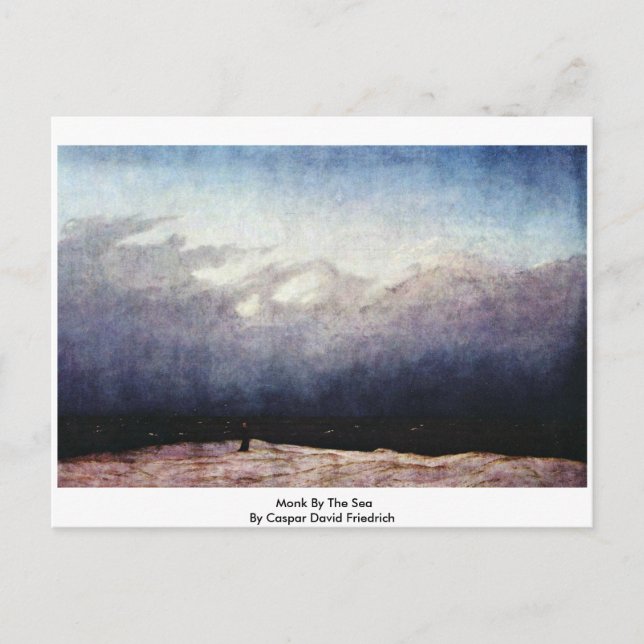 Carte Postale Moine En Bord De Mer Par Caspar David Friedrich (Devant)