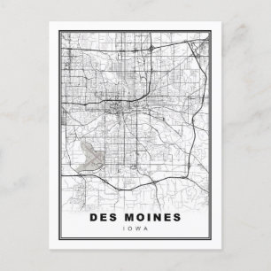 Carte Postale Moines