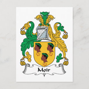 Carte Postale Moir Family Crest