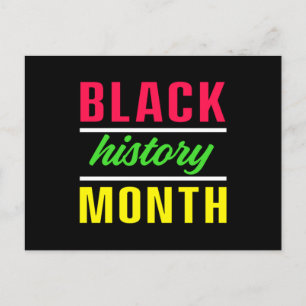 Carte Postale Mois de l'histoire noire Melanin Cadeau afro-améri