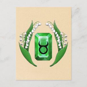 Carte Postale Mois de naissance mai Taurus
