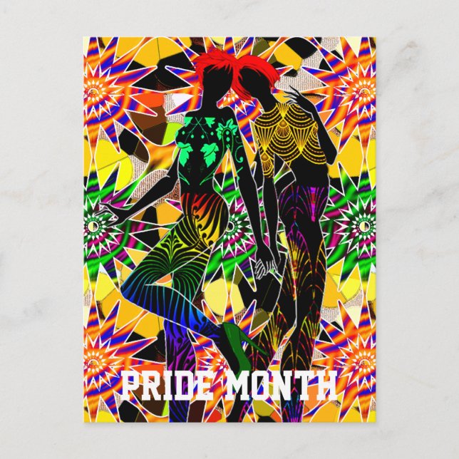 Carte Postale Mois des fiertés LGBT (Devant)