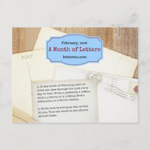 Carte postale Mois des lettres