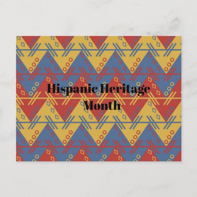 Carte Postale Mois du patrimoine hispanique (Devant)