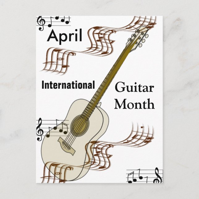 Carte Postale Mois international de la guitare (Devant)