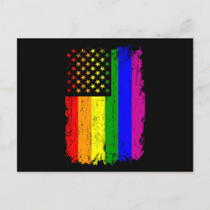 Carte Postale MOIS LGBT Pride LGBTQ Arc-en-ciel LGBTQ