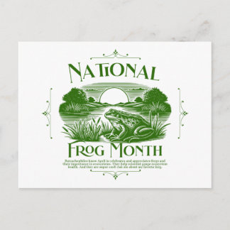 Carte Postale Mois national de la grenouille