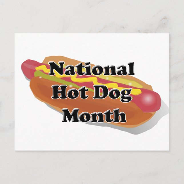 Carte Postale Mois national des chiens chauds (Devant)