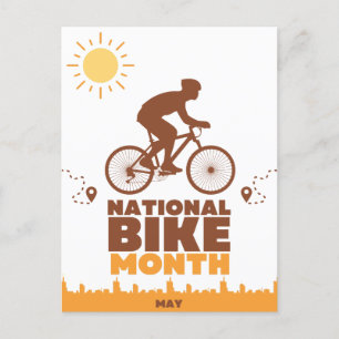 Carte Postale Mois national des vélos