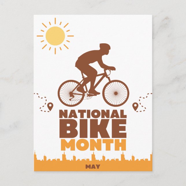 Carte Postale Mois national des vélos (Devant)