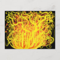 Moïse brûle Bush feu l'art prophétique chrétien