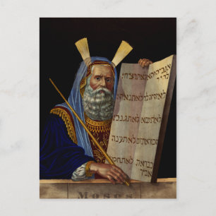 Carte Postale Moïse et les Tables de la Loi Art