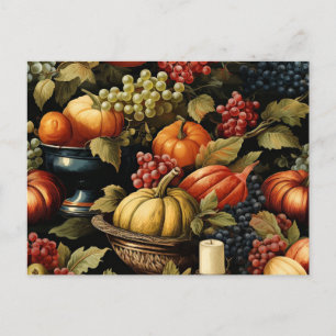 Carte Postale moisson d'automne, couleurs de l'automne,