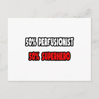 Carte Postale Moitié perfusionniste... Half Superhero