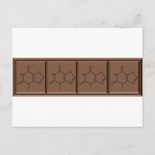 Carte Postale Molécule de chocolat