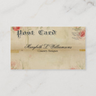 Carte postale molle antique vintage de fleur