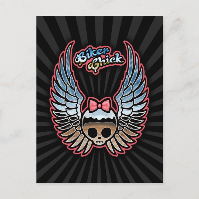 Carte Postale Molly Chrome Bike (Devant)