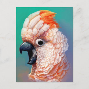Carte Postale Moluccan Cockatoo peinture réaliste