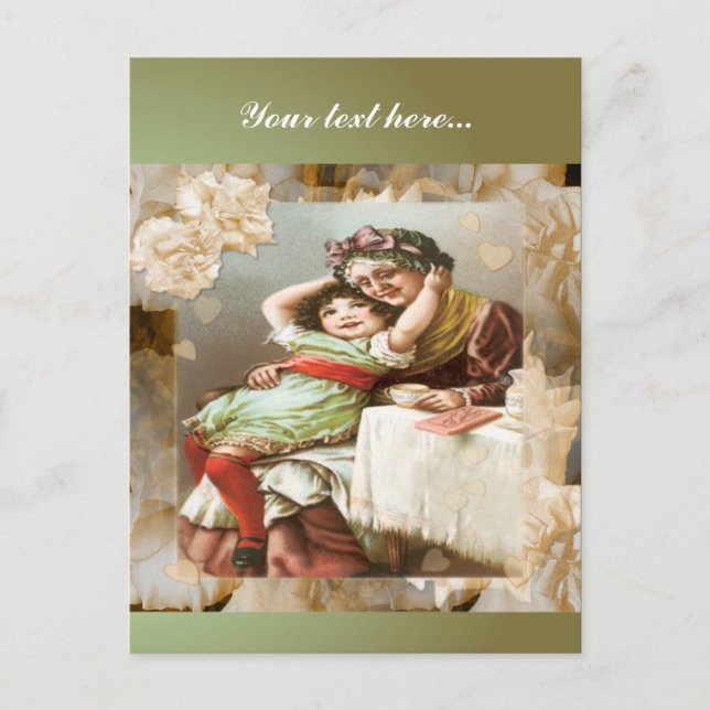 Carte Postale Moments avec grand-mère (Devant)