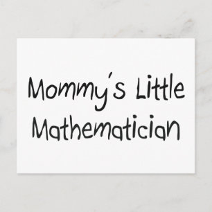 Carte Postale Mommys Little Mathematicien