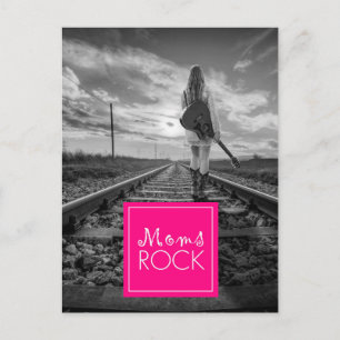 Carte Postale MOM's ROCK GUITARIST MARCHER PISTES