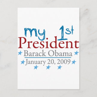Carte Postale Mon 1er président (Barack Obama)