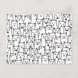 Carte Postale Mon chat avait raison à votre sujet motif de chats