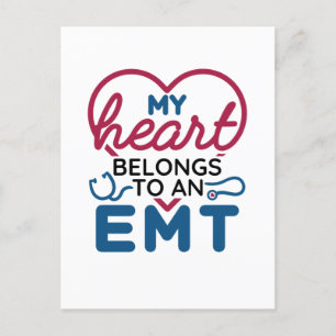 Carte Postale Mon coeur appartient à une amie EMT EMS Femme