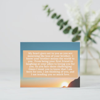 Carte Postale Mon cœur est avec vous