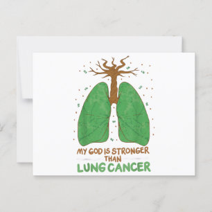 Carte Postale Mon Dieu Est Plus Fort Que Le Cancer Du Poumon