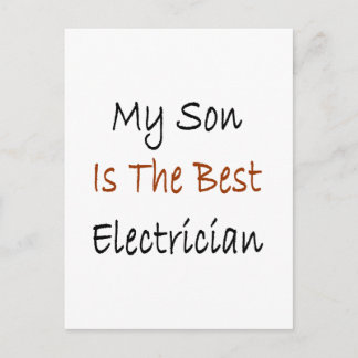 Carte Postale Mon Fils Est Le Meilleur Électricien