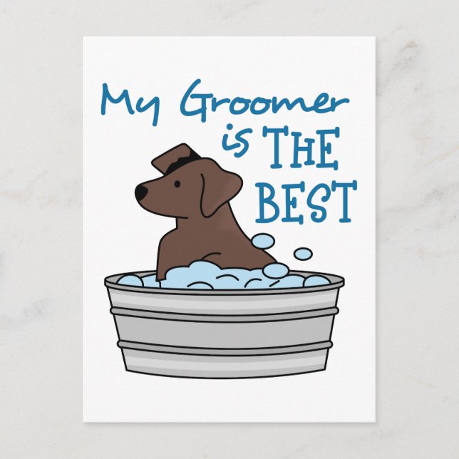 Carte Postale Mon Groomer (Devant)